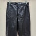 I AM GIA Women Saros Faux Leather Pants Mid Rise Straight Leg Black Size X Small