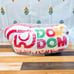 【Unopened】Dom Dom Burger Die-Cut Cushion 2 Types - Old Logo & New Logo ②