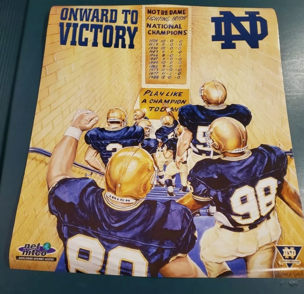 Notre Dame Football Poster 22 Notre Dame Football Poster 22