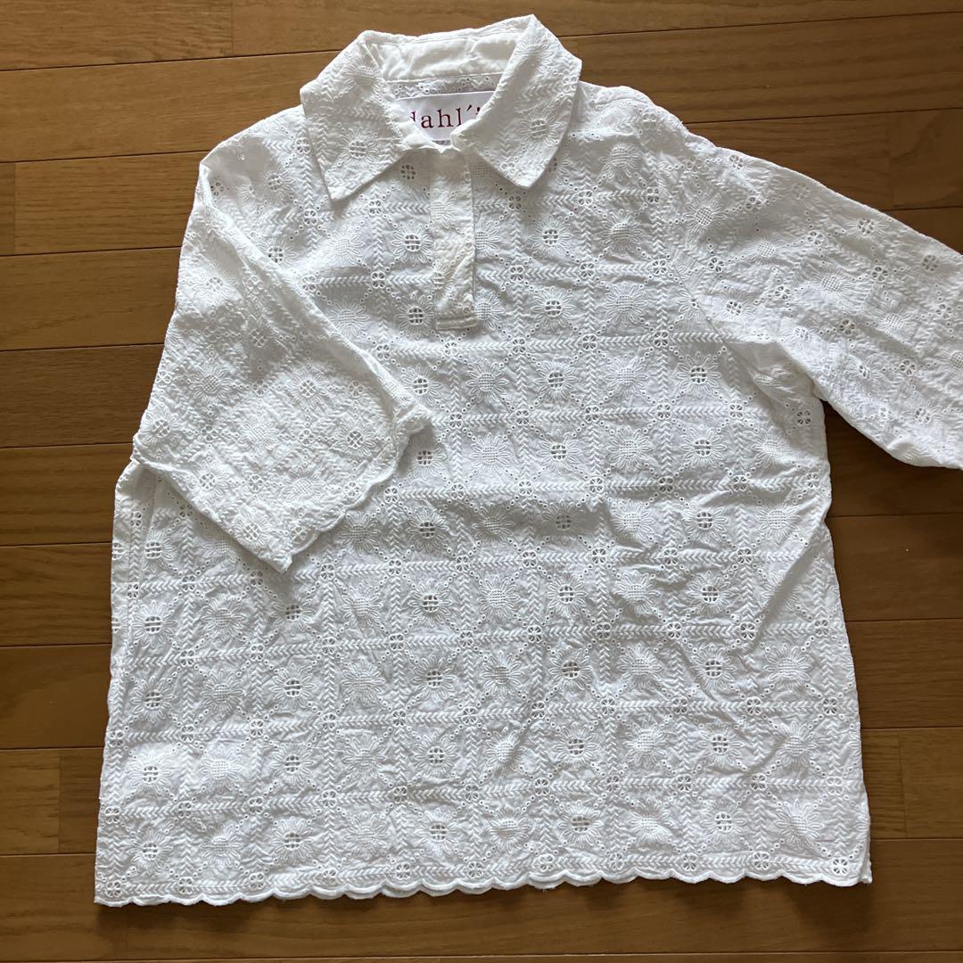 United Arrows Dahl'ia Lace Short Sleeve Shirt