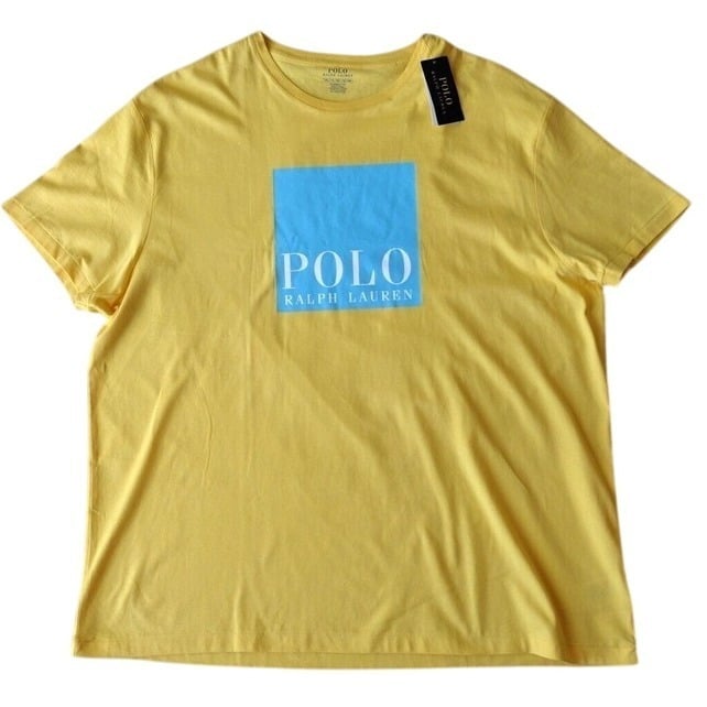 Polo Ralph Lauren T-Shirt Man XXL Yellow Classic-Fit Polo Logo Short Sleeve