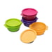 Tupperware 4 COLORED ONE TOUCH STAR BOWLS 500mL/16oz Pink Lime Orange Purple NEW