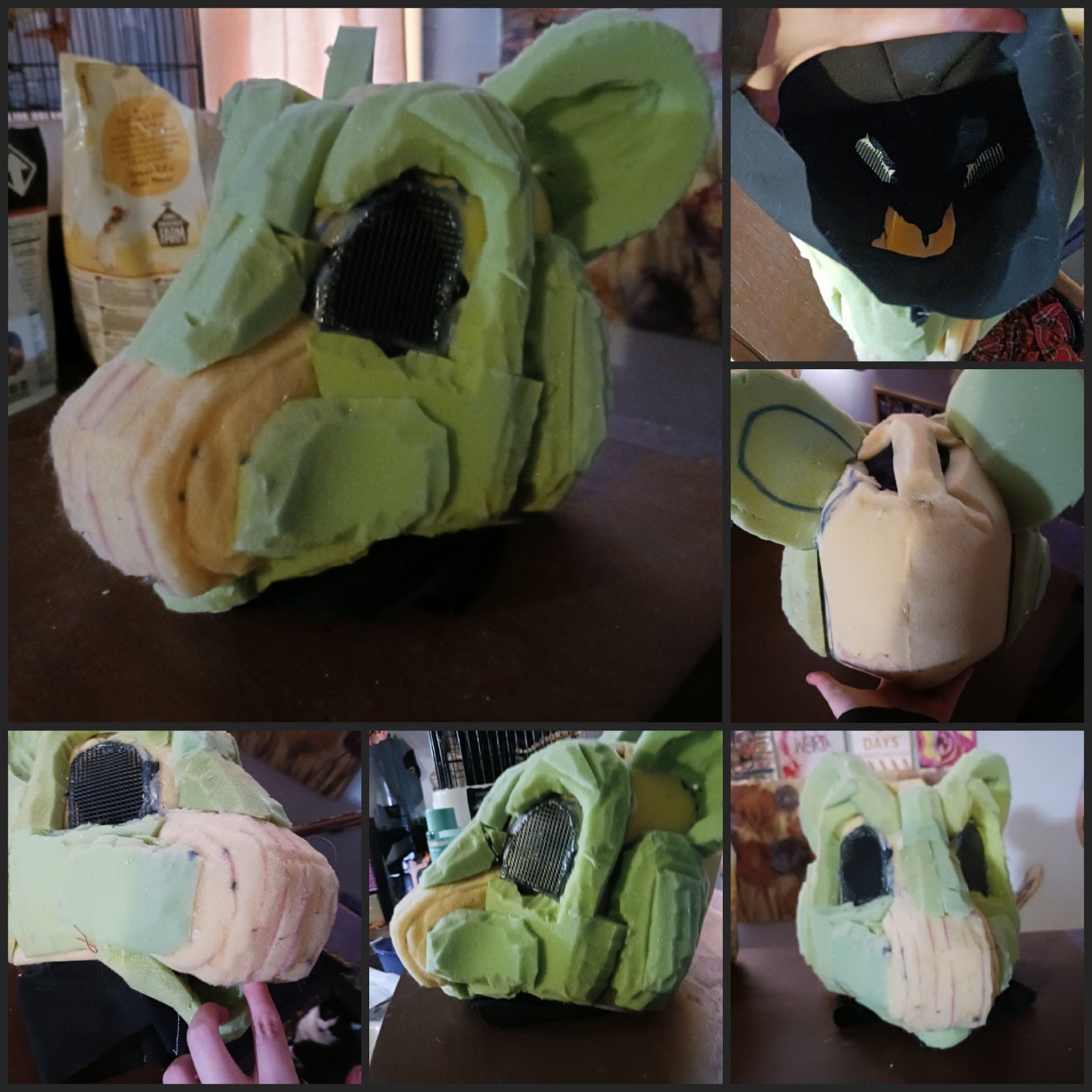 Fursuit Rat head base