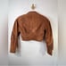 Outerwear By Phoenix 100% Leather Cropped Fringe Jacket Size S/M