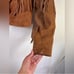 Outerwear By Phoenix 100% Leather Cropped Fringe Jacket Size S/M