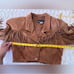 Outerwear By Phoenix 100% Leather Cropped Fringe Jacket Size S/M
