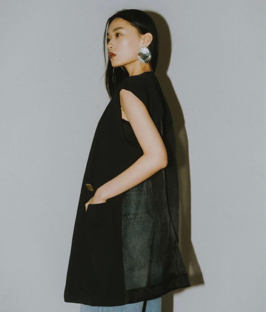 ANDRESD back sheer gilet setup dress Other