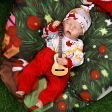17 Inches Reborn Baby Doll Lifelike Newborn Sweet Baby Vinyl Reborn Doll Gift