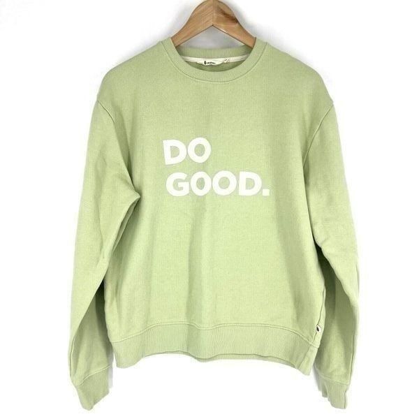 Cotopaxi Sweatshirt Size Small Womens Green Do Good Crew Neck Pullover Organic