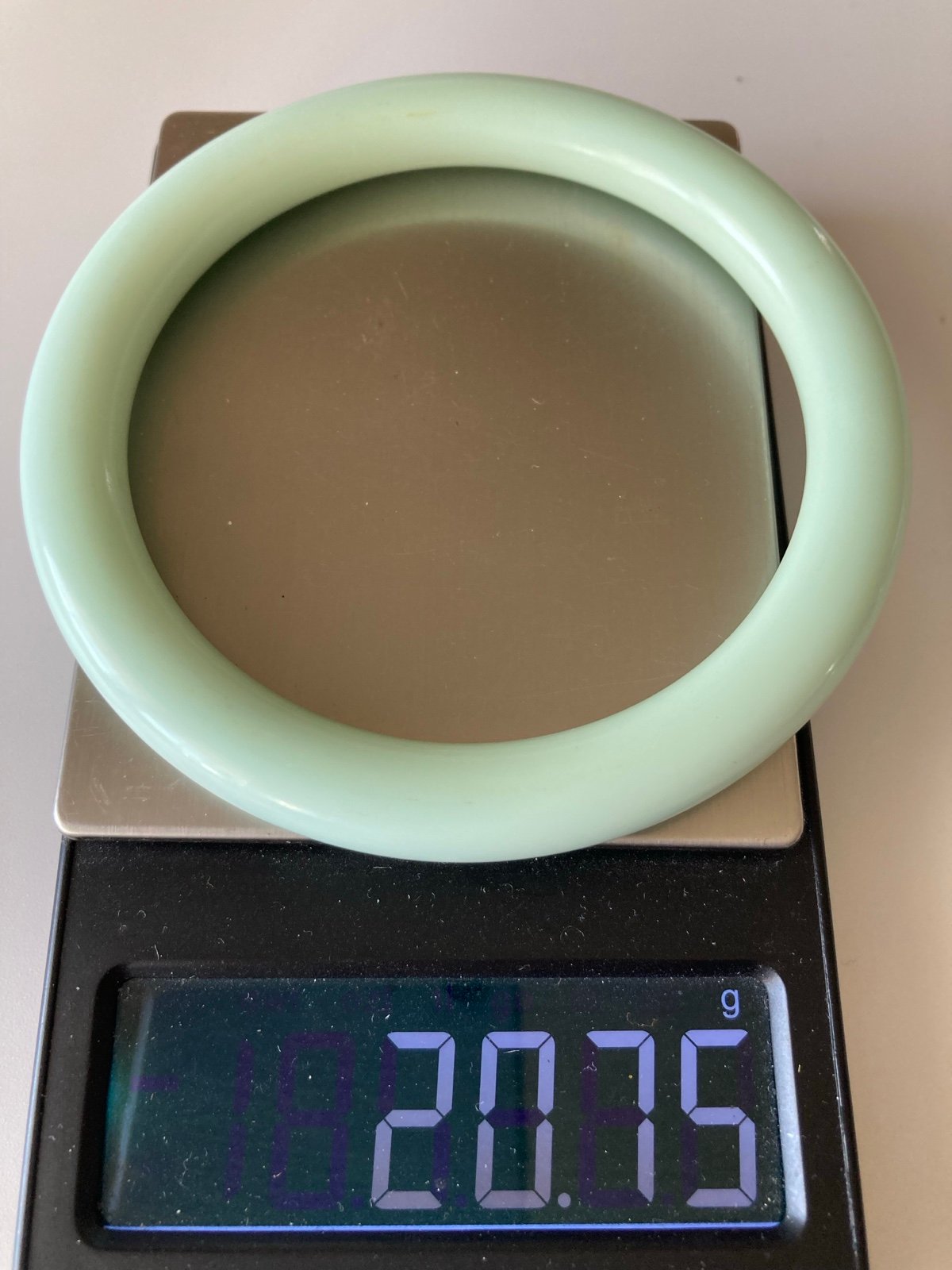 Vintage mint green Bakelite bangle Bracelet