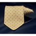 JOS A BANK SIGNATURE GOLD TIE 100% SILK HAND MADE BLUE GOLD MEDALLIONS