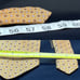JOS A BANK SIGNATURE GOLD TIE 100% SILK HAND MADE BLUE GOLD MEDALLIONS