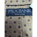 JOS A BANK SIGNATURE GOLD TIE 100% SILK HAND MADE BLUE GOLD MEDALLIONS
