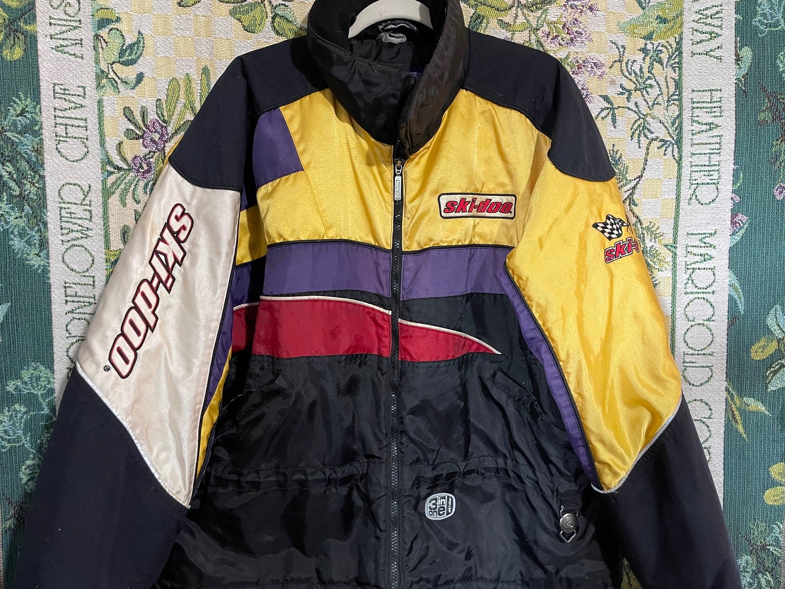Vintage Ski-Doo Snowmobile Jacket - Retro 80s/90s Style - Size L/XL