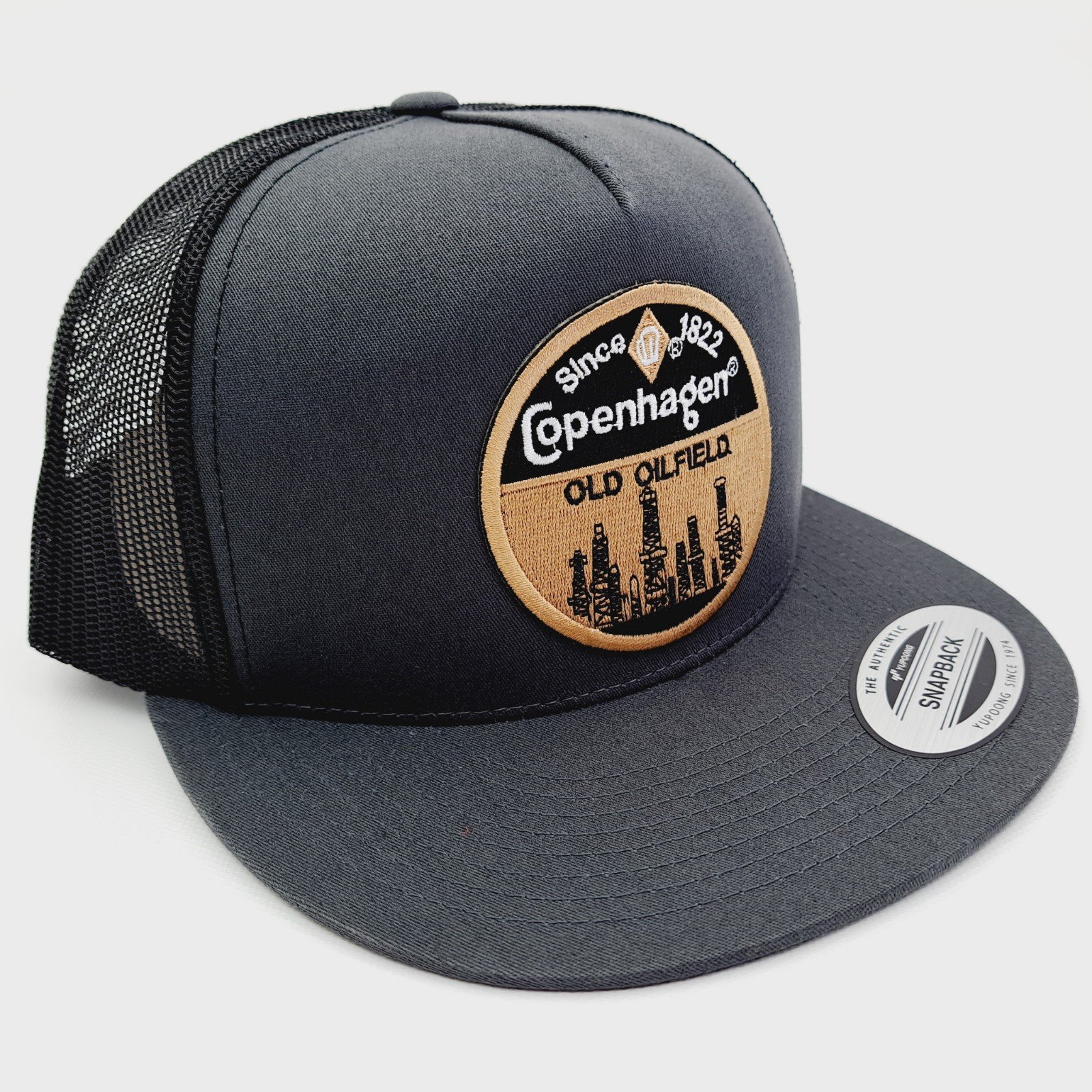 Retro Vintage Style Copenhagen Embroidered Patch Baseball Cap Hat Flat Bill Snuf