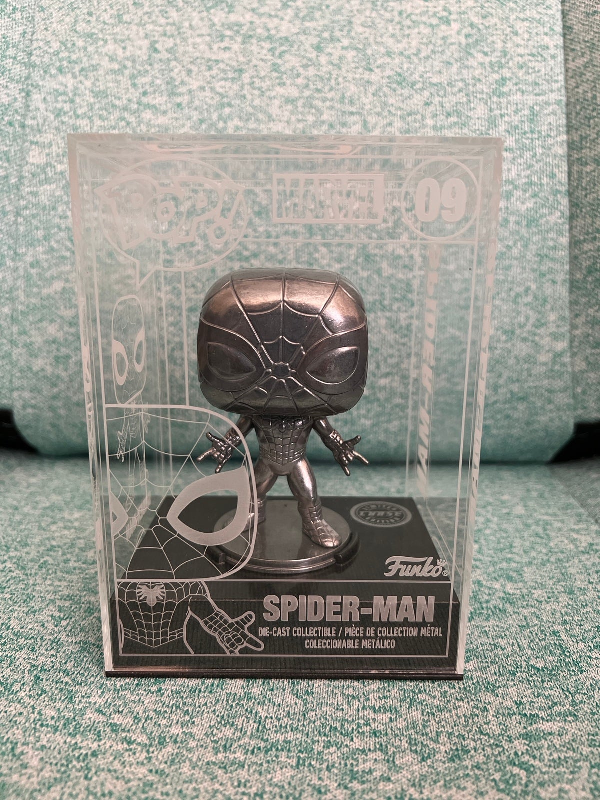 Funko Pop! Die-Cast Spider-Man Chase #09 Marvel Funko Exlusive