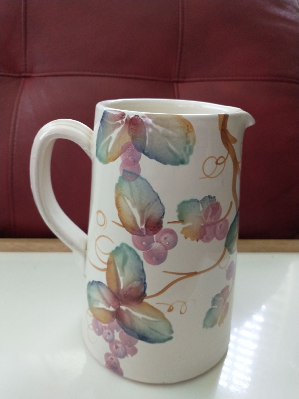 eddie bauer ceramic pitcher handmade and
