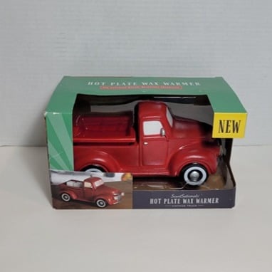 ScentSationals Hot Plate Wax Warmer Pick Up Truck Red Electric & Wax Melts