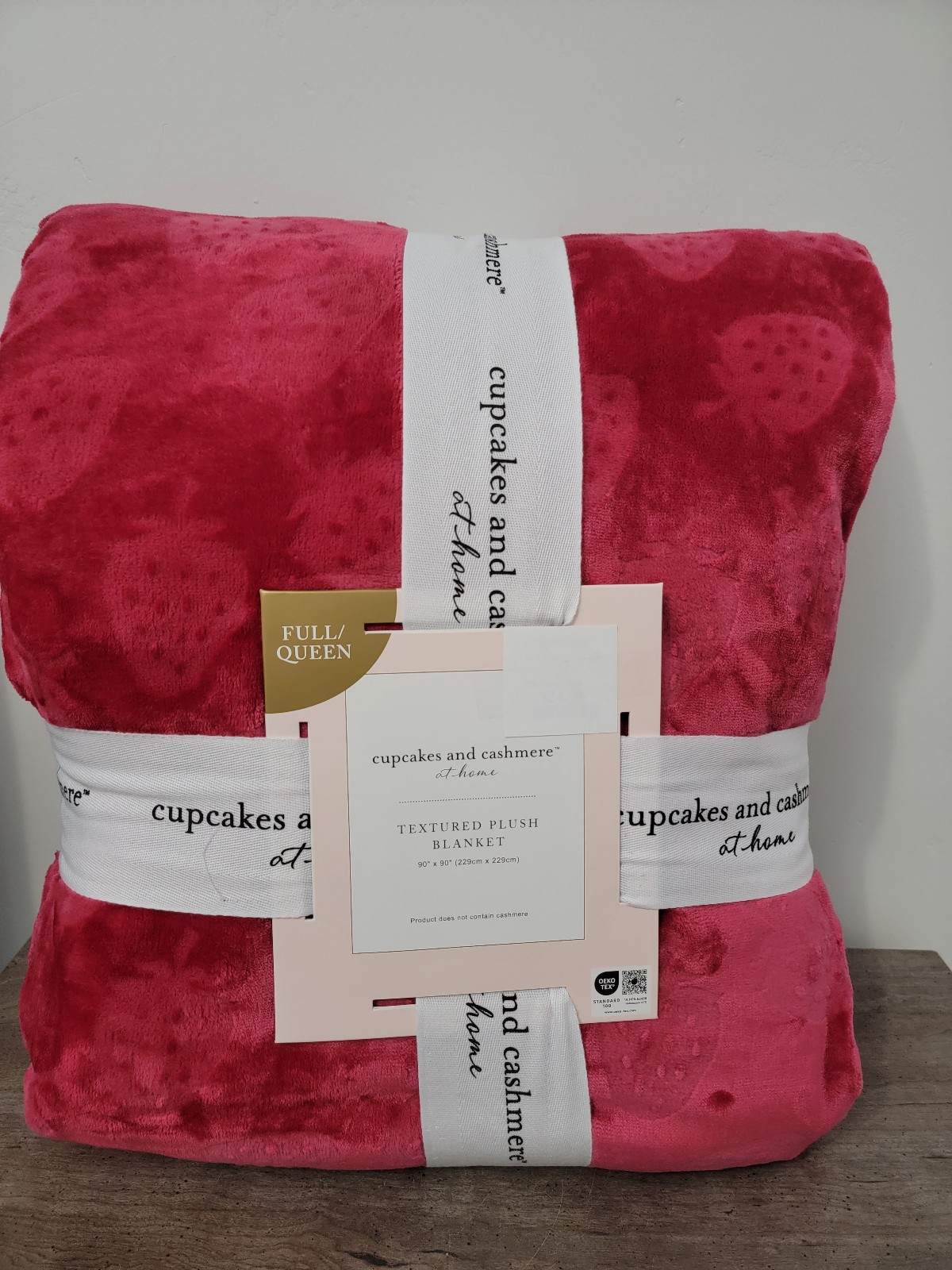 Cupcakes and Cashmere Strawberry Queen Throw Blanket