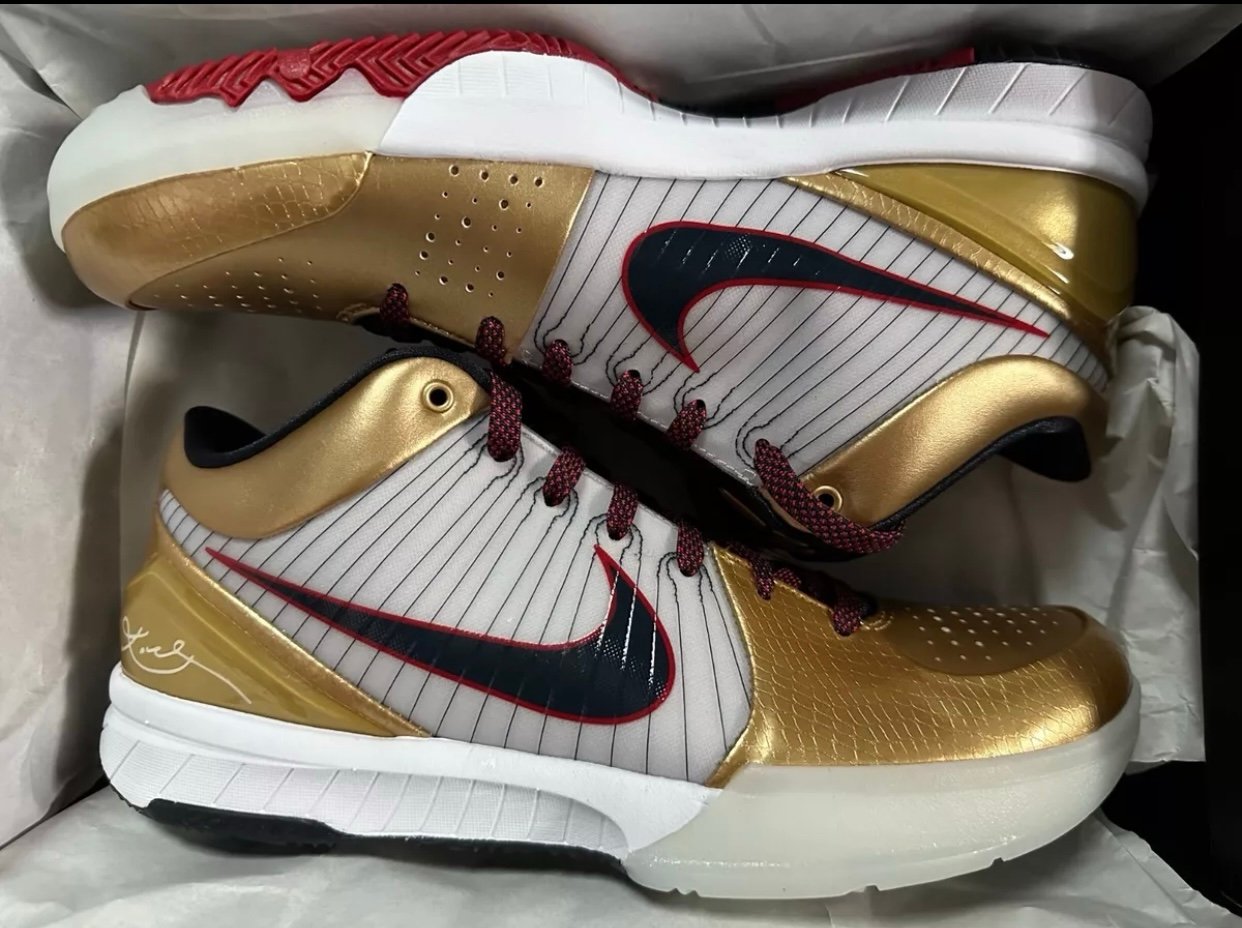 Brand New Nike Zoom Kobe Bryant 4 Protro Gold Medal 2024 Men Size 14 FQ3544-100
