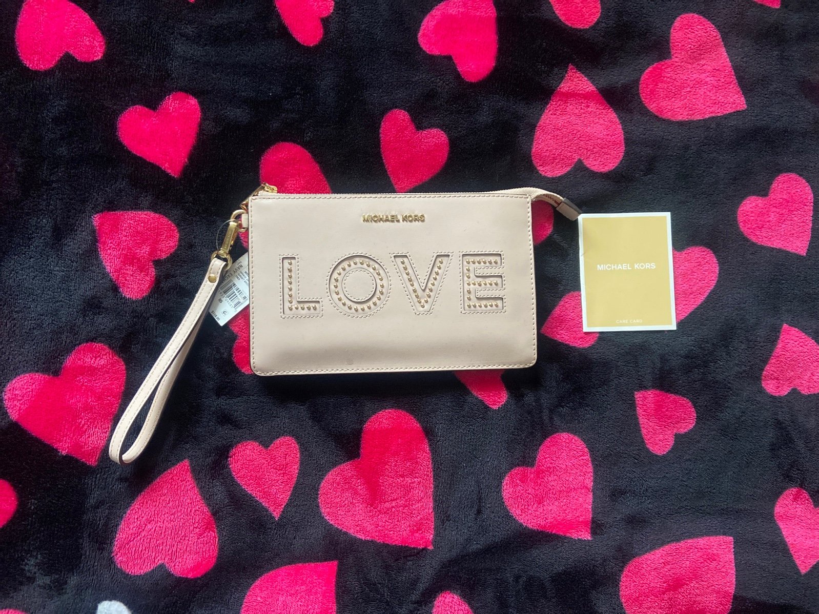 MICHAEL KORS PINK “LOVE” WALLET LEATHER