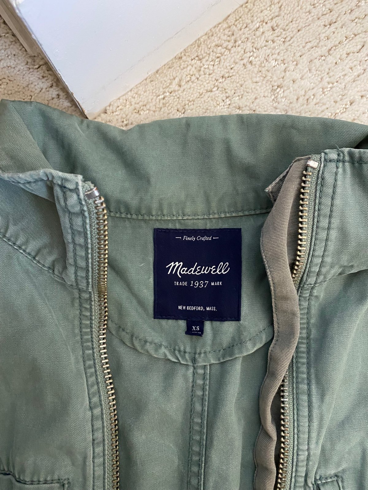 Madewell Green Jacket size XS