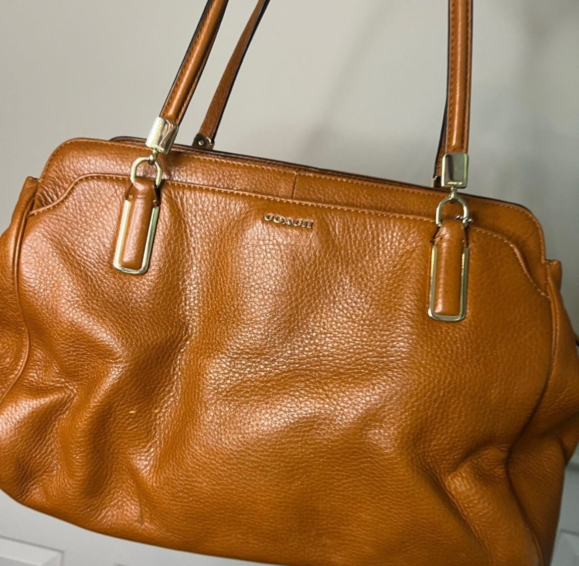 Very gently loved Coach Brown Leather Satchel bag!