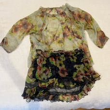 Isabel Marant silk skirt and blouse set