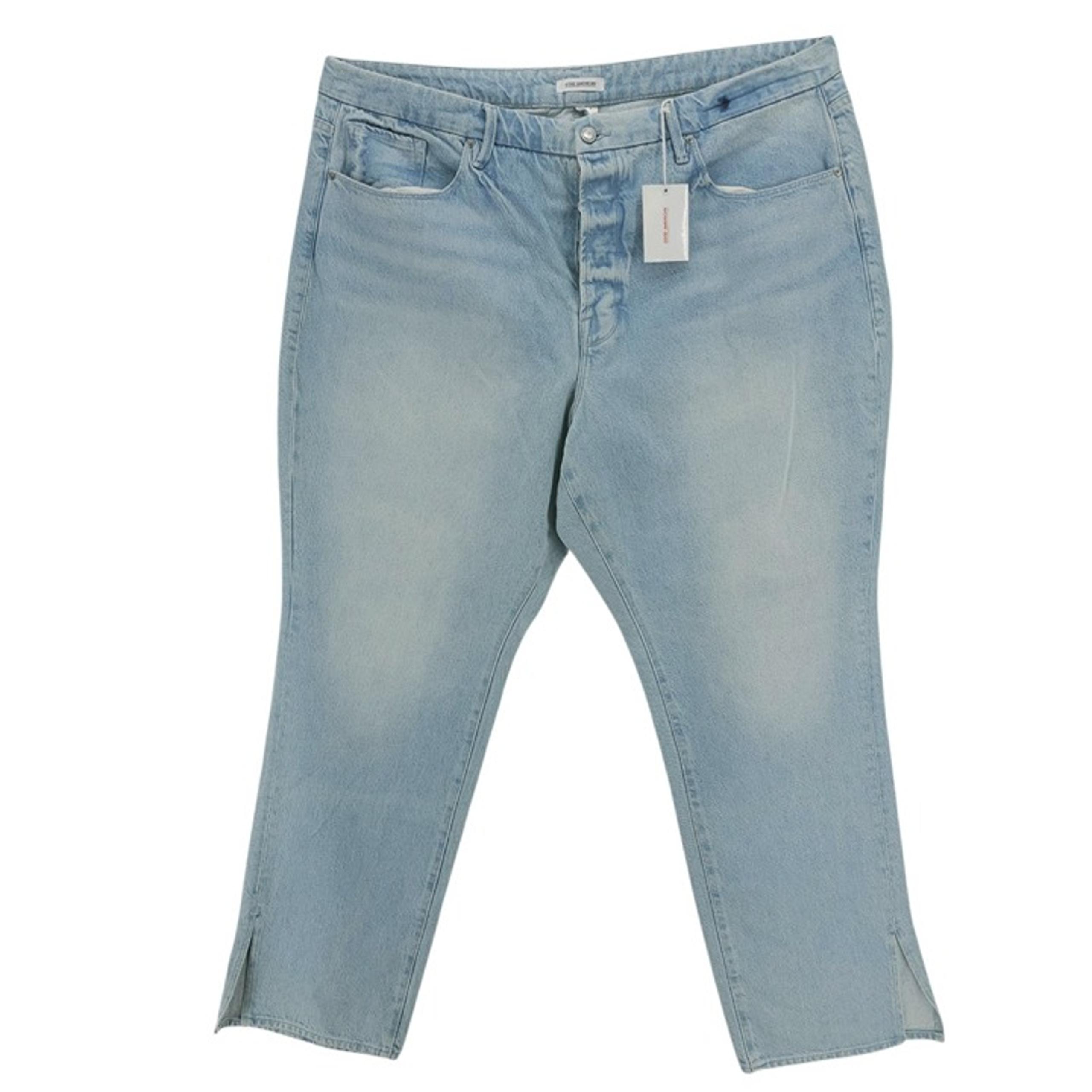 NWT GOOD AMERICAN  Good Boy Jeans Boyfriend High Rise Blue 456 Wash PLUS Size 16