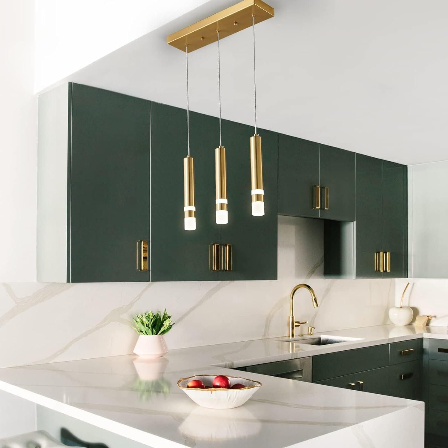 3-Light Dining Room Modern Pendant Light Dimmable Pendant Lights