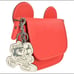 COACH Minnie Mouse Boombox Keychain