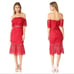 NEW NWT Saylor Cornelia Sistine Red Lace Off The Shoulder Dress SZ XS MSRP 295