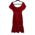 NEW NWT Saylor Cornelia Sistine Red Lace Off The Shoulder Dress SZ XS MSRP 295