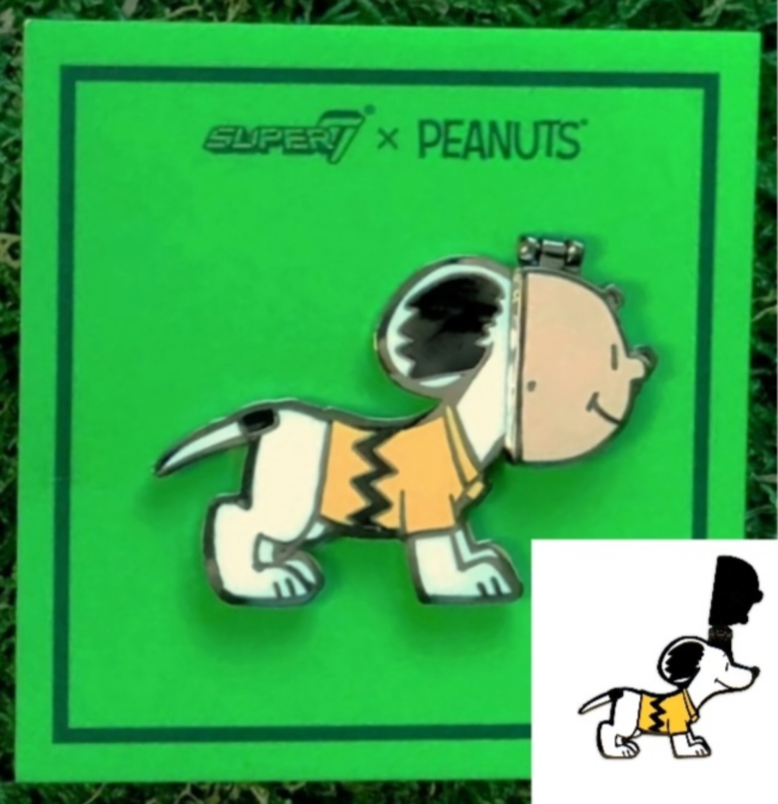 ⚡RARE⚡ SUPER7 x PEANUTS 'Snoopy In Disguise' Snoopy Pin *BRAND NEW*