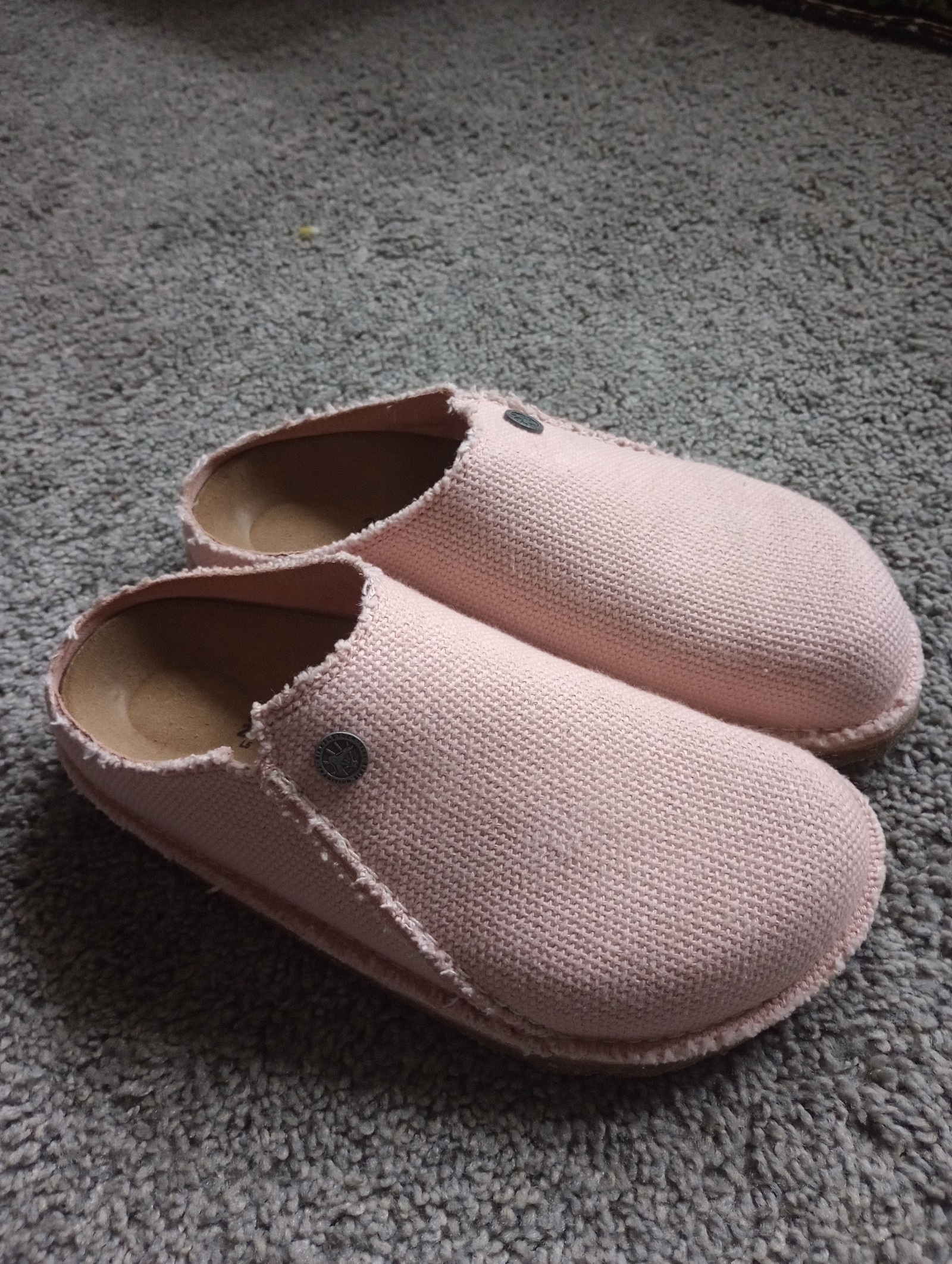 Birkenstock Size 5 or 36 Zermatt Textile Soft Pink Sandals Womens