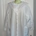 Vtg 80s or 90s Lanz of Salzburg Cottage Core white cotton robe
