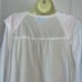 Vtg 80s or 90s Lanz of Salzburg Cottage Core white cotton robe