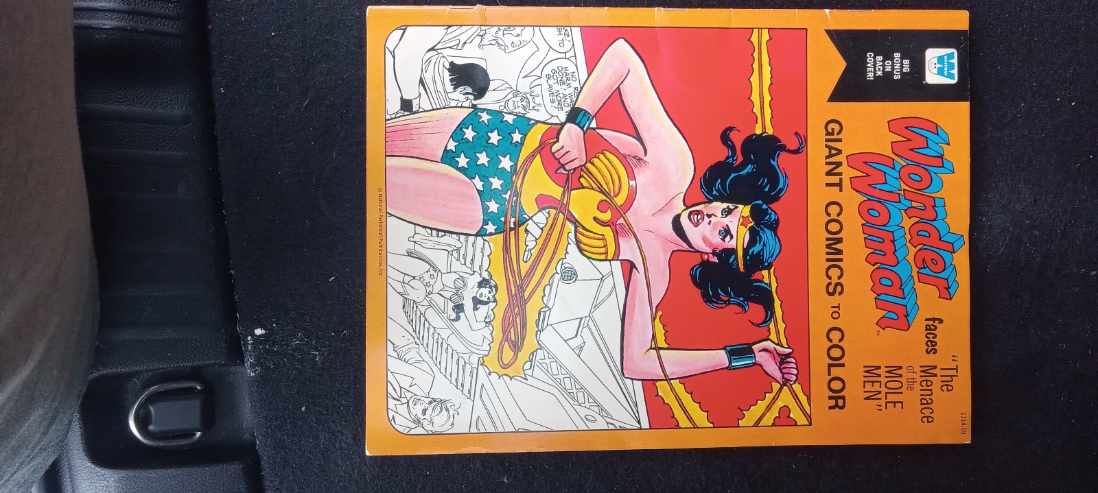 Adult wonder woman coloring comic book
