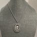 Whiting Davis Silver Tone Large Cameo Vintage Necklace