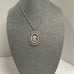 Whiting Davis Silver Tone Large Cameo Vintage Necklace