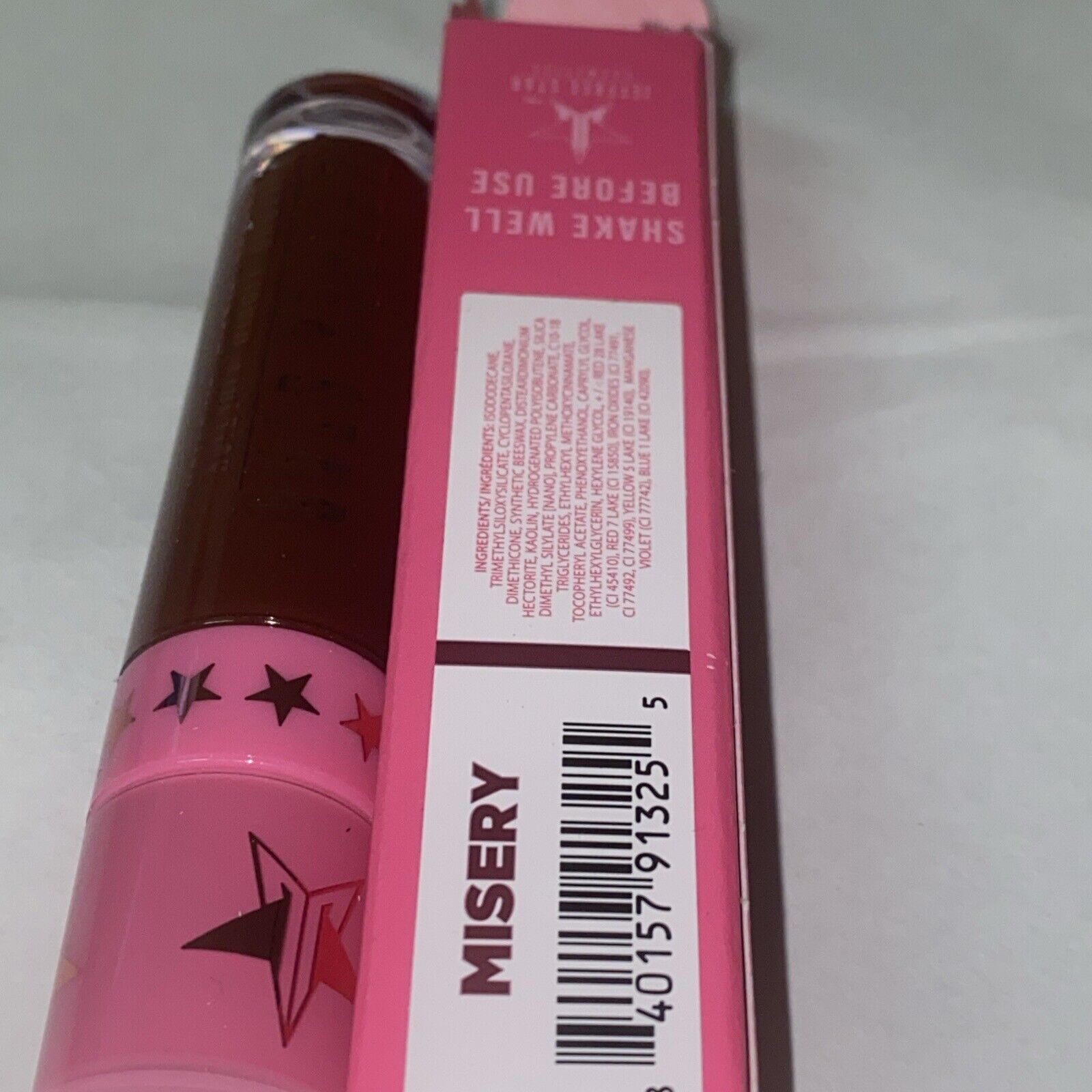 Jeffree Star Velour Liquid Lipstick Misery Red Deep Burgundy Halloween