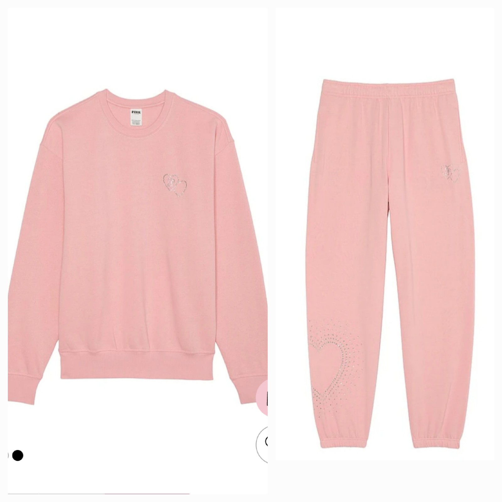 Victoria secret pink bling sweatsuit NWT XXL
