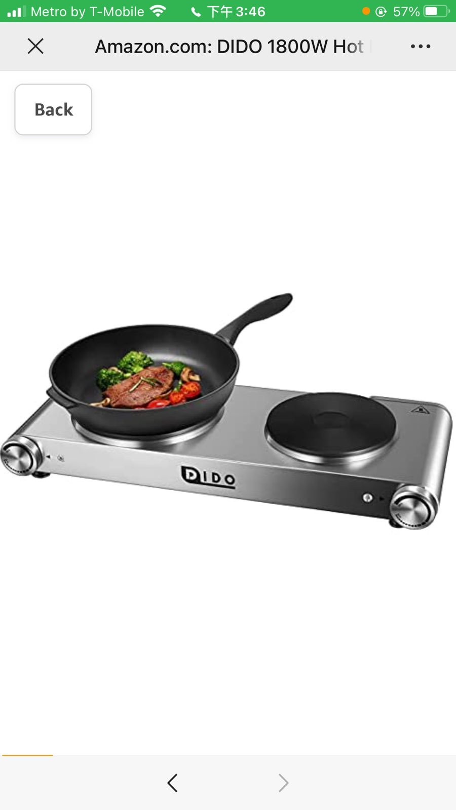 DIDO 1800W Hot Plate, Portable Electric