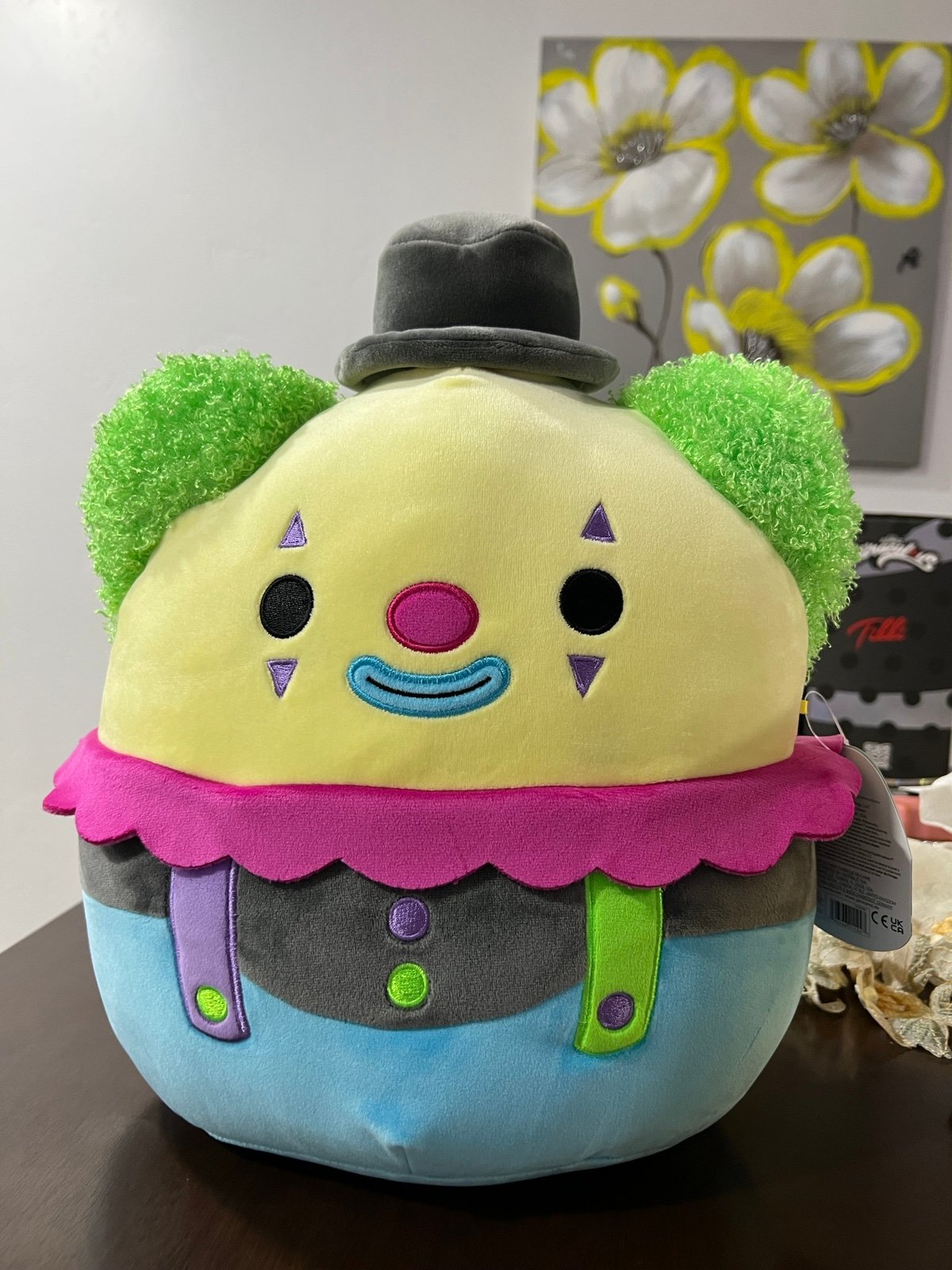 SDCC 2023 Exclusive 12 Squishmallow Resul the Black Light Clown