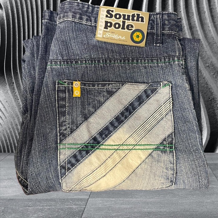 Vintage Y2K Blue Southpole Baggy Wide Leg Blue Jeans