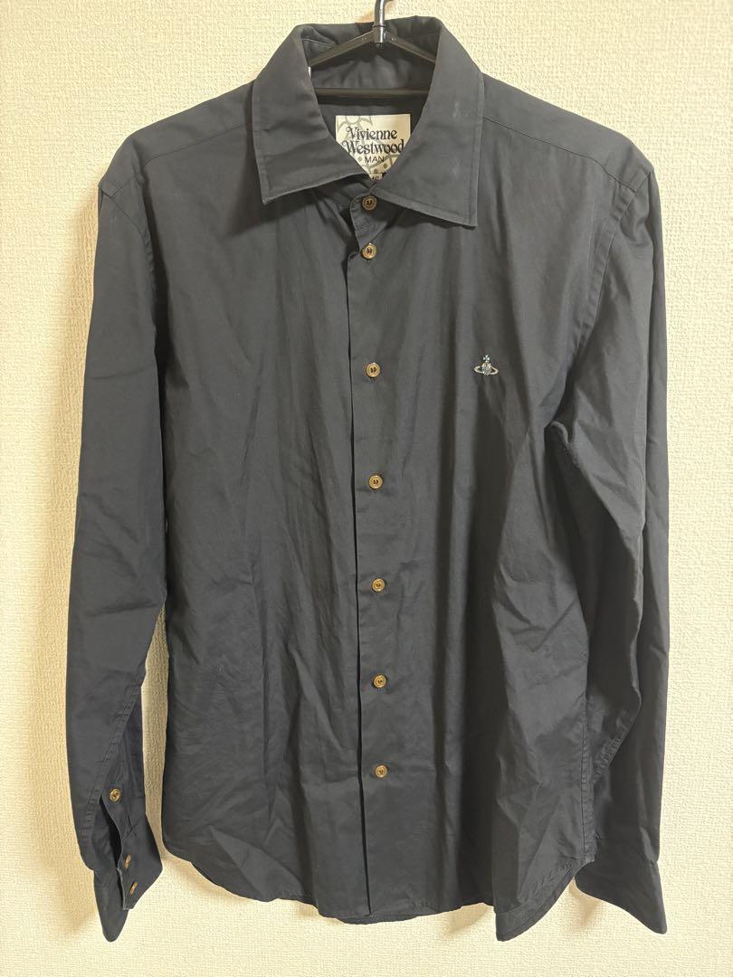 【Final Price Reduction】Vivienne Westwood MAN Asymmetric Collar Orb Shirt