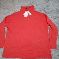 Chelsea & Theodore Womens Sweater S Mock Neck Viscose Blend Lightweight New