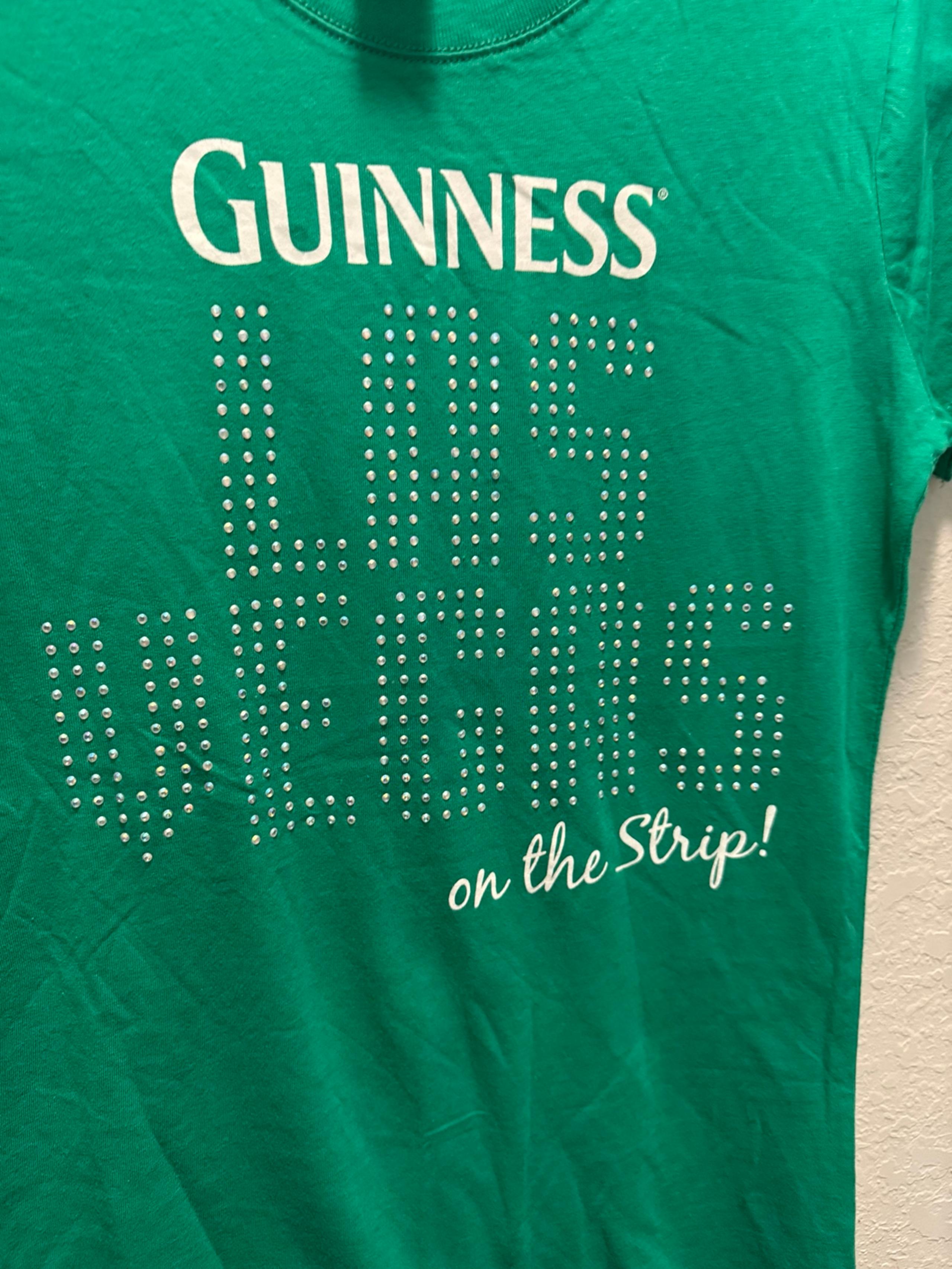 Guinness Las Vegas Bling Woman’s t- shirt size small