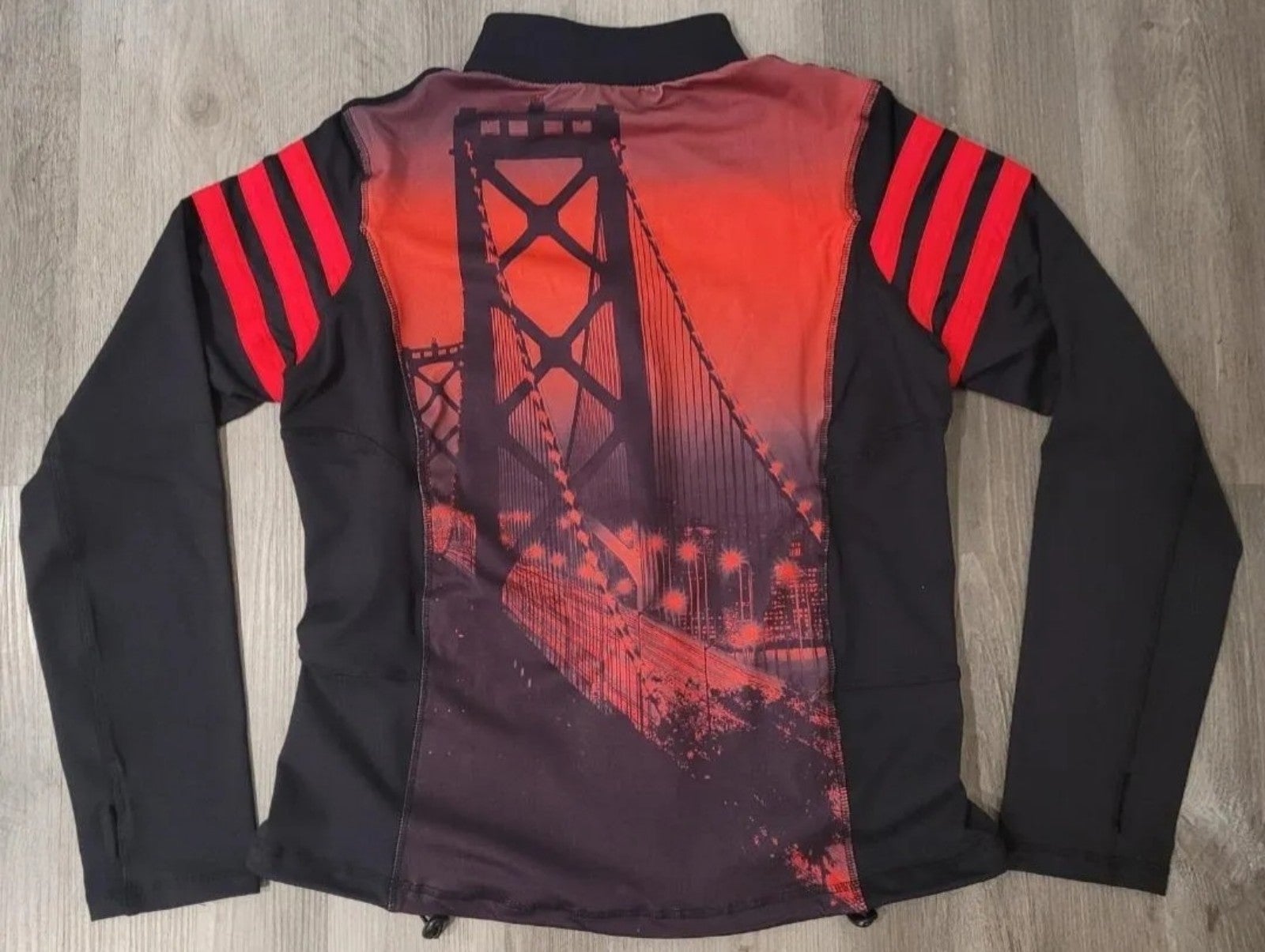 New Game Breakers 49ers Women's Black Bridge zip up jacket