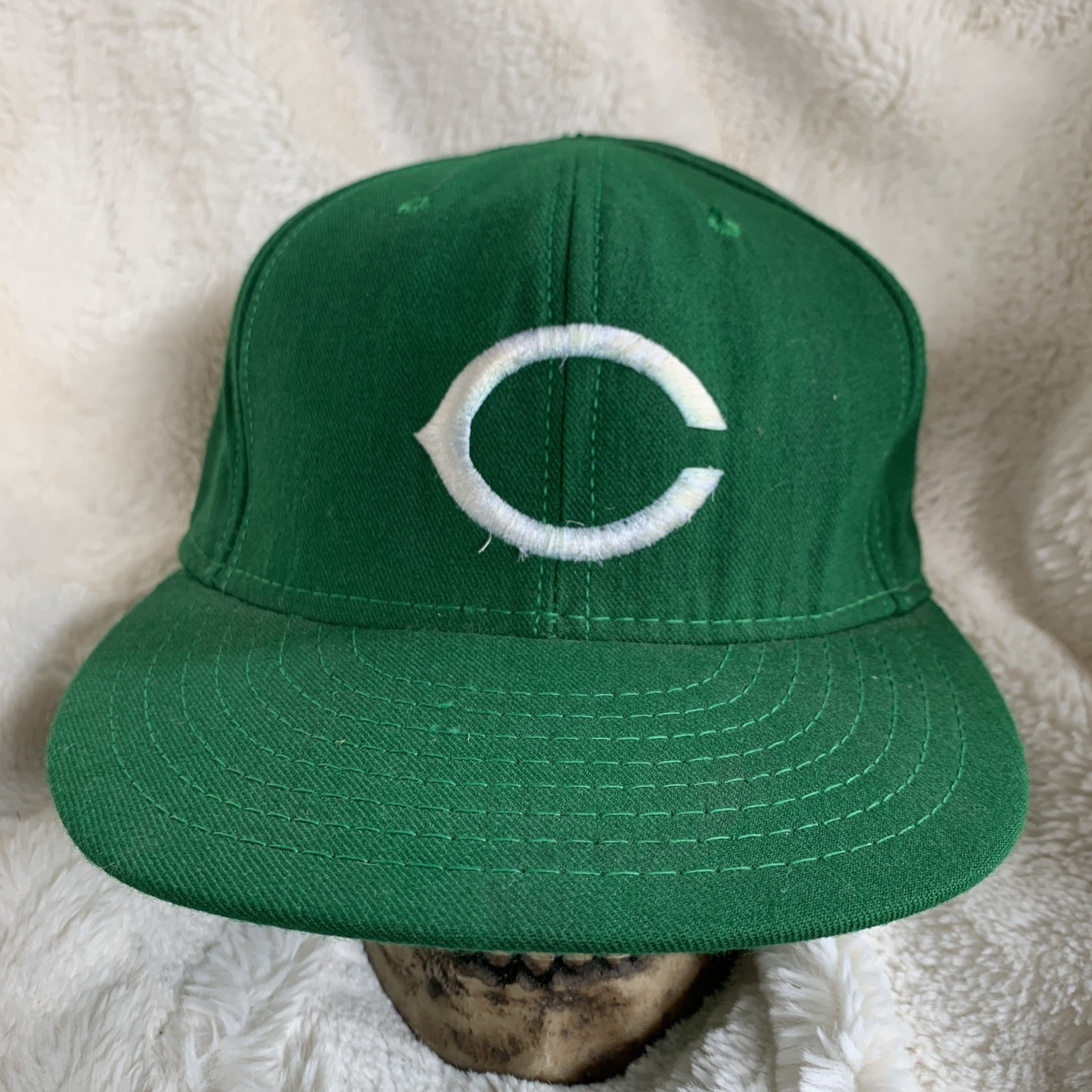 cincinnati reds vintage american needle 7 3/8 USA Green hat 90s MLB